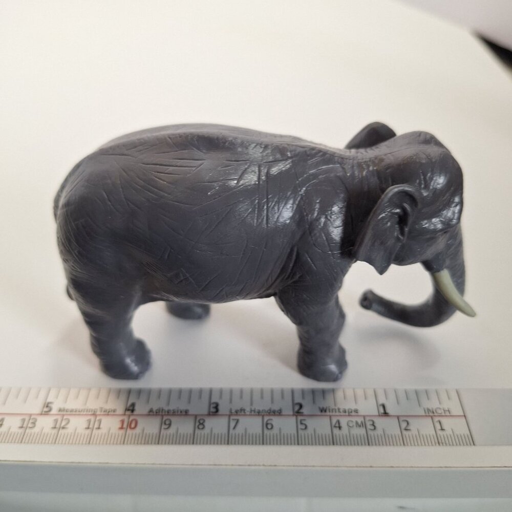 Terra Battat Gray African Elephant Figure 5" PVC Maison Joseph - Picture 11 of 11